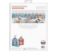 Dimensions Counted Cross Stitch Kit Beach Huts 45.7cm x 17.7cm