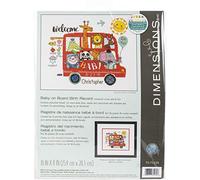Dimensions Counted Cross Stitch Kit: Birth Record: Baby on Board, Various, One