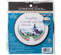 Dimensions Counted Cross Stitch Kit EVERYTHING POSSIBLE 15.2cm
