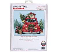 Dimensions Counted Cross Stitch Kit Festive Ride 25.4cm x 20.3cm