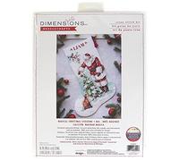 Dimensions - Counted Cross Stitch Kit - Magical Christmas Stocking - 70-08999 - Arts and Crafts for Adults - 14 Count Aida - 16 inch