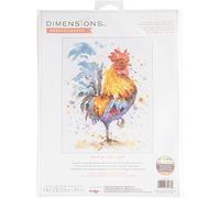Dimensions Counted Cross Stitch Kit Rooster 22.8cm x 30.4cm