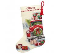Dimensions Counted Cross Stitch Kit Stocking Santas Truck