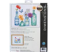 Dimensions Counted Cross Stitch Kit: Wildflower Jars