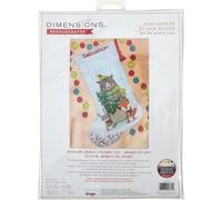 Dimensions Counted Cross Stitch Kit 16" Long-Woodland Animals Stocking (14 Count)