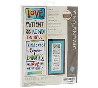 Dimensions Counted Cross Stitch: Love IS, Cotton, Multi-Colour, 25.5 x 2.8 x 17.8 cm