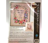 Dimensions Two Hearts Wedding, Paper, Cotton, Multicoloured, Mittel