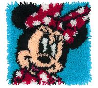 Dimensions Latch Hook Craft Kit, Disney Minnie Mouse 72-74886, Acrylic, Multicolored, 12 x 12 in