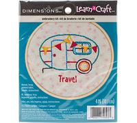 Dimensions Embroidery Kit with Hoop: Crewel: Camper, Various, One