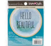 Dimensions Embroidery Kit with Hoop: Crewel: Hello Beautiful, Wood, Various, One