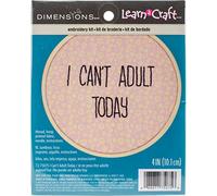 Dimensions Embroidery Kit with Hoop: Crewel: I Can't Adult Today
