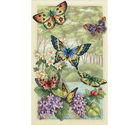 Dimensions Gold Collection Butterfly Forest Cross Stitch Kit - 10"X16" 14 Count