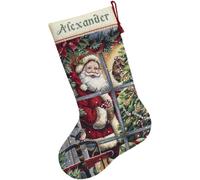 Dimensions Gold Collection Counted Cross Stitch Kit 16" Long-Candy Cane Santa Stocking (16 Count)