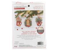 Dimensions Gold Collection Counted Cross Stitch Ornament Kit-Sweet Christmas Ornaments (14 Count)