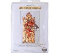 Dimensions Gold Collection Dancing Fall Fairy Counted Cross Stitch Kit, 10" x 17", 18 Cnt. Ivory Aida 7 pcs