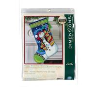 Dimensions "Happy Snowman" Needle Point Kit, Multi-Colour