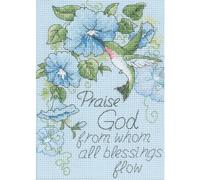 Dimensions "Humming Bird and Glories Counted Cross Stitch Kit, Multi-Colour