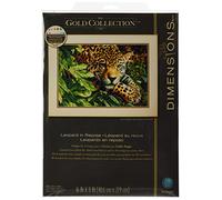 Dimensions Leopard in Repose, Cotton, Gold