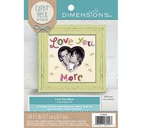 Dimensions Love You More' Photo Frame Embroidery Kit by Catchy Heck Studio, 5'' x 5''
