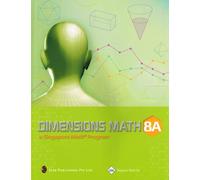 Dimensions Math 8A Common Core Textbook (Singapore Math series) by u (2013-05-04)