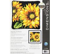 Dimensions Needlepoint Kit: Dramatic Sunflower, Canvas,Wool, Various, One