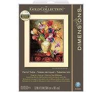 Dimensions/Gold Collection Counted Cross Stitch Kit 12"X15"-Parrot Tulips (18