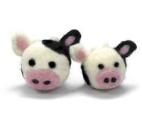 Dimensions Round and Woolly Cows Needle Felting Kit