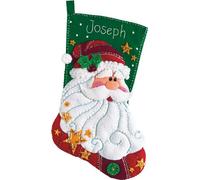 Dimensions Sequined Santa, Wool, Multi-Colour