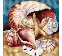 Dimensions Shell Collage, Cotton, Multi-Colored, by The Yard