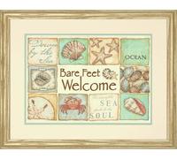 Dimensions Stamped Cross Stitch: Bare Feet Welcome