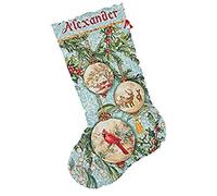 Dimensions Stocking, Fabric, Enchanted Ornament, 16 x 13 x 0.5