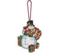 Dimensions "Susan Winget Snowman " Ornament Counted Cross Stitch Kit, Multi-Colour