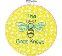 DIMENSIONS The Bees Knees, Embroidery Kit, 6" Stitched in Thread, 10cm