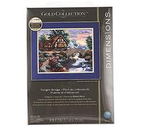 Dimensions Twilight Bridge, Cotton, Multi-Colored, 14 x 11 (36 x 28 cm)