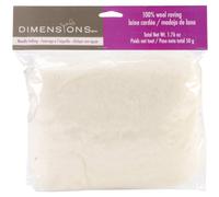 Dimensions Wool Roving -Rolls: Bulk White