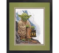 Dimensions Yoda Counted Cross Stitch Kit, Cotton, 14 White Aida, 8'' x 10''