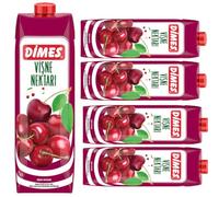 Dimes Sour Cherry Juice fruit juice 1000 Mililiter x 5 Pieces