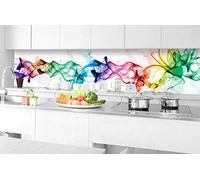 DIMEX LINE Self-Adhesive Kitchen Backsplash Film Smoke | Adhesive Foil - Decorative Foil - Splash Guard for Kitchen | Made in EU - 350.01 cm × 60.00 cm