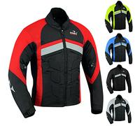 Dimex Mens Motorcycle Waterproof Cordura Textile Jacket Motorbike Armours