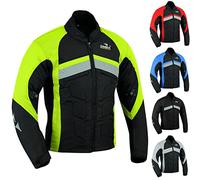 Dimex Mens Motorcycle Waterproof Cordura Textile Jacket Motorbike Armours