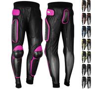 Dimex Motorcycle Body Armour Trousers CE Approved Protective Pants for Motorbike, Skating, Snowboarding, MX Lycra Mesh with Knee & Hip Protection (Pink, Large)