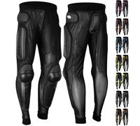 Dimex Motorcycle Body Armour Trousers CE Approved Protective Pants for Motorbike, Skating, Snowboarding, MX Lycra Mesh with Knee & Hip Protection (Black, Small)
