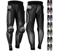 Dimex Motorcycle Body Armour Trousers CE Approved Protective Pants for Motorbike, Skating, Snowboarding, MX Lycra Mesh with Knee & Hip Protection (Grey, XL)