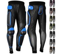 Dimex Motorcycle Body Armour Trousers CE Approved Protective Pants for Motorbike, Skating, Snowboarding, MX Lycra Mesh with Knee & Hip Protection (Blue, 3XL)