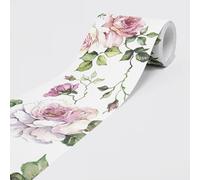Dimex Self-adhesive Bordure ROSEN - Wallpaper Border Wall Border - Decorative Wall Tattoo for Walls, Furniture, Ceilings, Wallpapers, Doors - 5 m x 0.15 m per Roll
