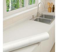 DIMEX Self-Adhesive Door Film Furniture Film Decorative Film Kitchen Cupboard Film Table Film Wooden Film White Wood Memphis Roll 90 x 210 cm