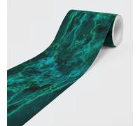 Dimex Self Adhesive Wallpaper Border Green Marble Non-Woven Shapes/Stripes Style 15cm x 500cm