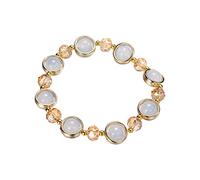 Dimfurke Gradient Glass Bracelet Coloured Glaze Bracelet String For The Girl'S Classmates And Friends Bracelet Bundles (A, A)