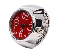 Dimfurke Ring Watch Ring Watch for Ring Watch for Women Ring Negativity Rings that Break (Red, One Size)