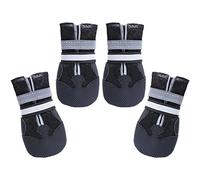 Dimicoo Breathable Dog Boots for Medium Large Dogs,Non-Slip Dog Shoes for Winter Snow and Summer Hot Pavement,Lightweight Paw Protector Dog Booties for Outdoor Walking Indoor Hardwood Floors